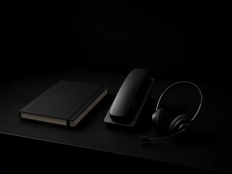 Sprachagenten: Anruf und Headset am Platz